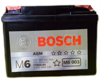 BOSCH M6 003 12V/3 А/ч AGM Y 12