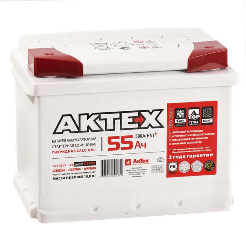 АKTEX 55 А/ч  п.п. ток 500