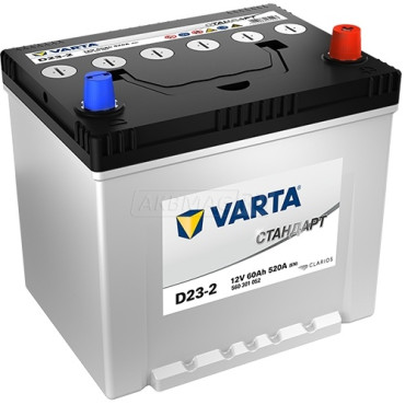 Varta Стандарт 6СТ-60.0 (560 301 052) яп.ст/бортик